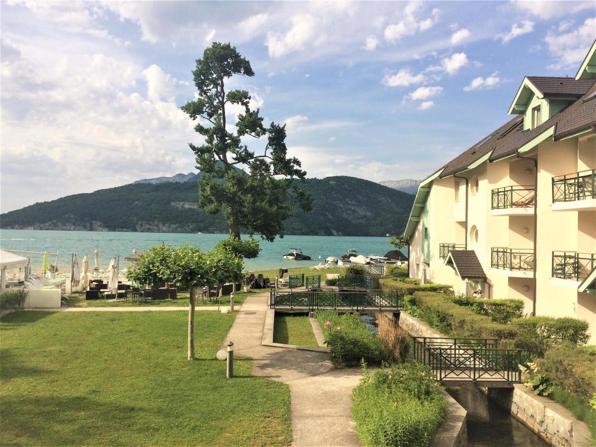 Lac Annecy Plage Privee, Duplex Baie Des Voiles Duingt Exteriér fotografie